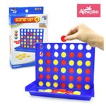 Arsuxeo Connect 4 In A Line Board Game Family Board Game Toys Children Thinking Training Puzzle Toys Mini Chess Kids Toys