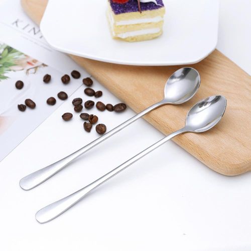 1Pc Stainless Steel Coffee Soup Tea Dinner Spoon Smooth Tableware with Long Handle