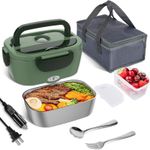 Car portable electric lunch box, 2 in 1 household insulated lunch box