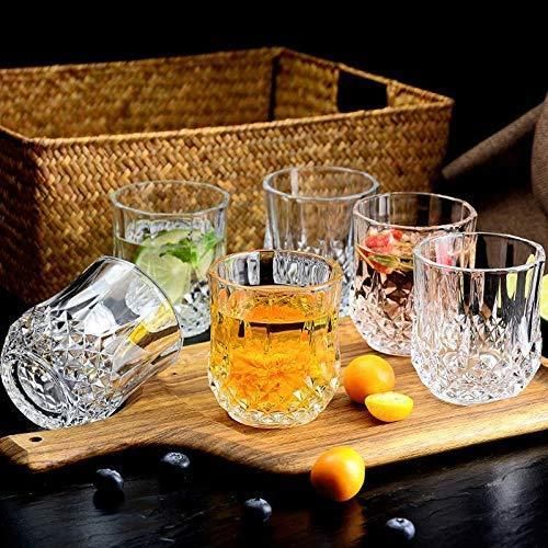 Nice One Set of 6pcs 200ML High Quality Glass Whiskey Glass Glassware Cup BM8707 (XM066A) GLASS CUP C