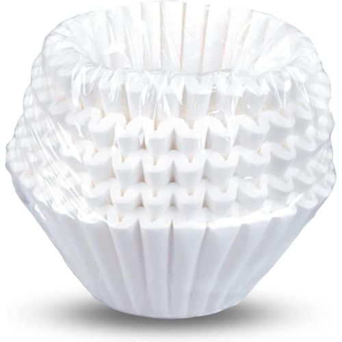 Flushrenic 100 Pack Commercial Coffee Filters,Large Coffee Filters,Premium Quality, All-Natural,Big &amp; Tall Filters Compatible with Coffee Machines