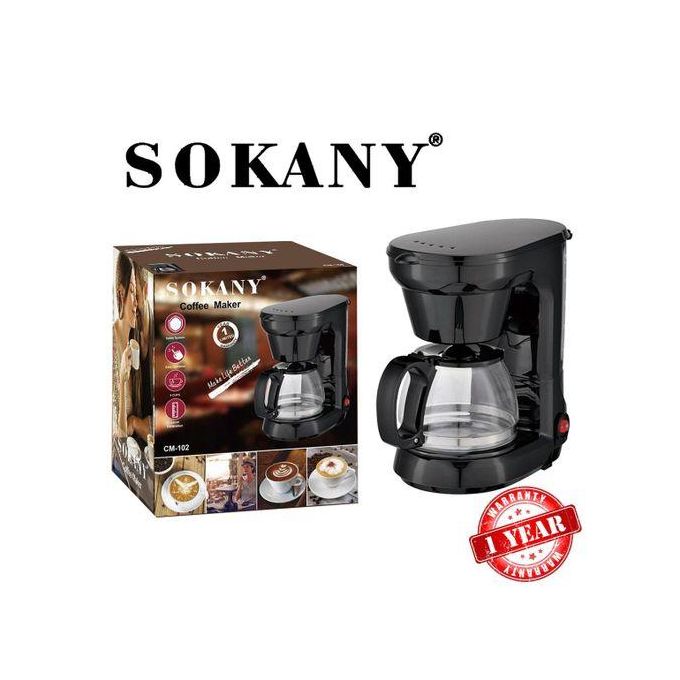 Sokany Coffee Maker Automatic Drip American Milk Tea Machine Coffee Pot (1YR WRTY)