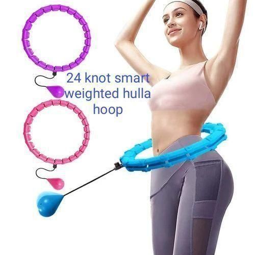 Weighted Hulla Hoop For Adults Weight Loss Infinity Hoop Plus Size 24 Detachable Knots 2 In 1 Abdomen Fitness Massage Smart Hula Hoops Hoola Hoop