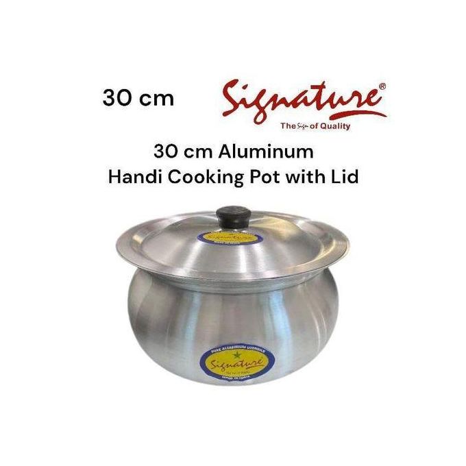 30 Cm Aluminum Handi Cooking Pot With Lid