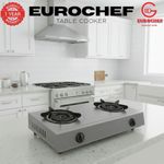 Eurochef ST-HEAVY02 Heavy Duty Gas Cooker with Cast Iron Burners, Stainless Steel Panel &amp; Auto Ignition