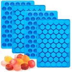 Round Candy Molds Silicone Molds for Hard Candy, Gummy, Caramels, Chocolate, Ganache, Ice Cubes, 220 Cavity
