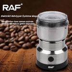 RAF Electric Kitchen Mini Grinder Mixer - Electric chopper small Grinders for Spices, Seeds, Herbs, and Coffee Beans, Spice Blender and Espresso Grinders, Dry Grinder Stainless Steel-300W