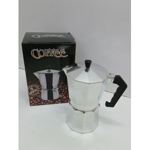 Coffee Maker Pot Stainless Steel 600ml Durable Portable Coffee Brewing Pot for Home, Office, Travel, Easy Pour Spout &amp; Heat-Resistant Handle