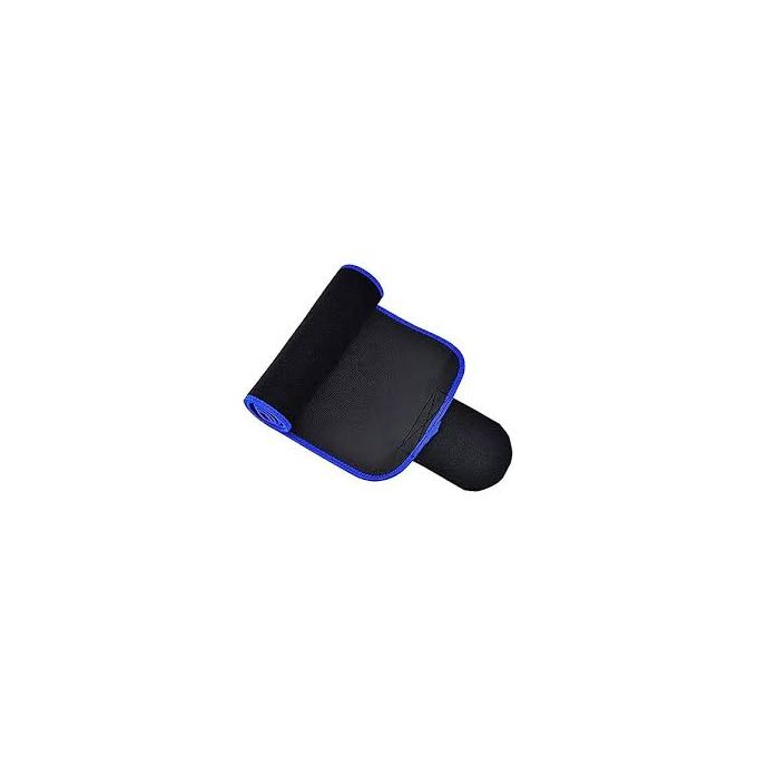 Waist Belt Made of Neoprene for Women &amp; Men for Tummy Exercise (Free Size)-Black/Blue