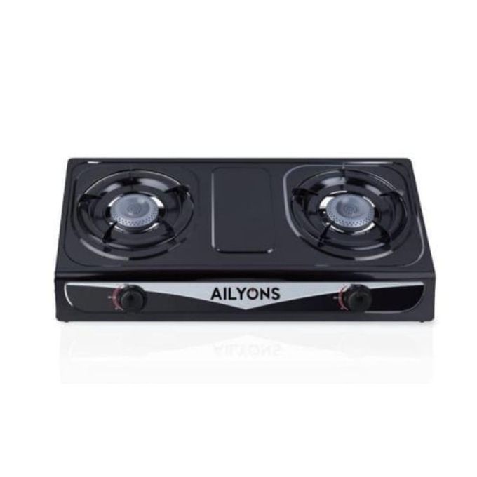 AILYONS 2 Burner Table Top Stainless Steel Gas Stove Cooker