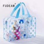 Dot Women Transparent PVC Cosmetic Bags Swimming Bags Waterproof Necesser Wash Toiletry Tote Bag Makeup Pouch Case