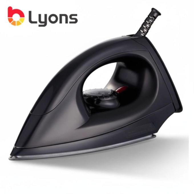 Lyons AN-2005 Electric Dry Iron Box 10s HEAT UP- 1000W Black(1YR WRTY)