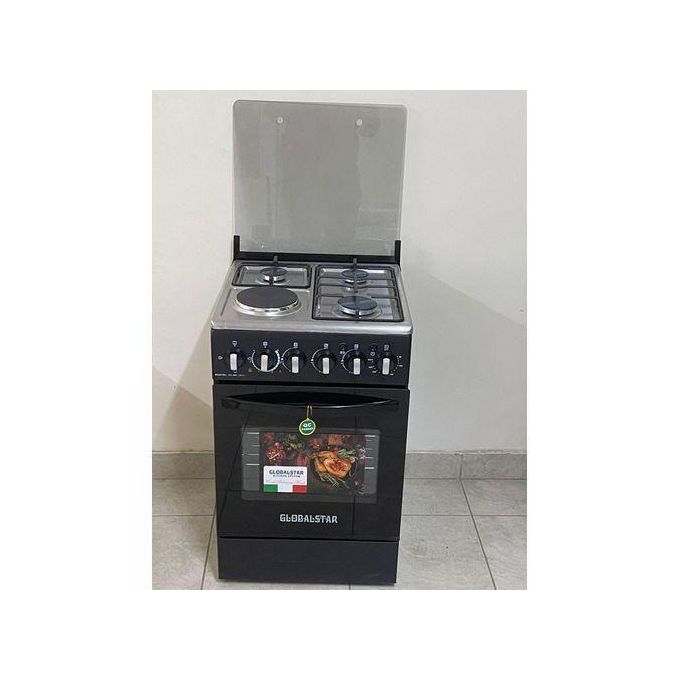Globalstar Black 50*55 JET 3+1 Standing Cooker With Electric Oven