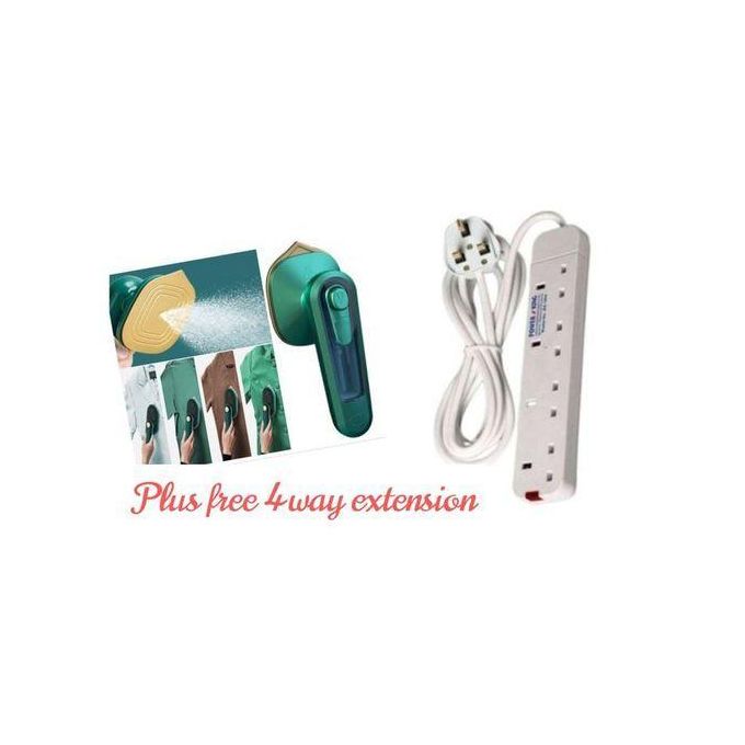 Portable Dry And Steam Iron Box Plus Free 4 Way Extension