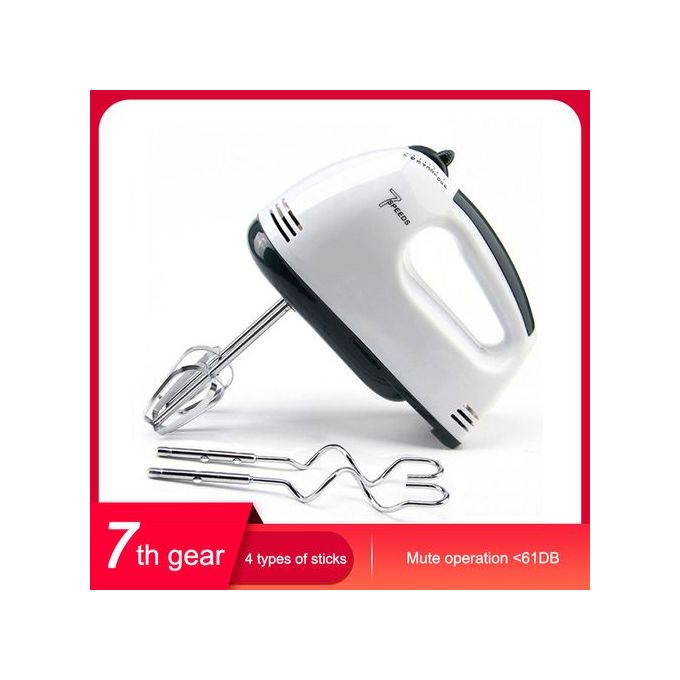 7 Speed Electric Hand Mixer Egg Beater Cake Baking