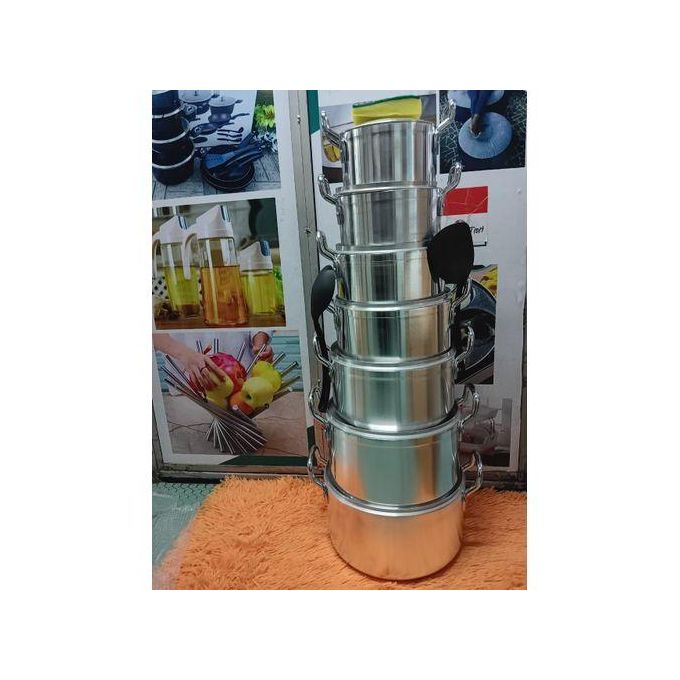 Tornado  14-Pcs Stainless Steel Cooking Pot Set