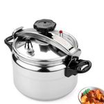 Nunix Aluminium Pressure Cooker - Explosion Proof - 7  Litres - Silver