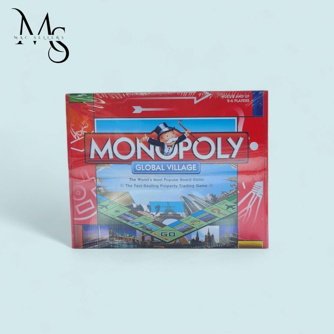 Monopoly Global Village Board Game – Family Strategy &amp; Property Trading Game