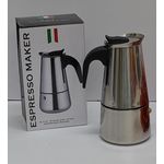 Stainless Steel Italian  Pot Espresso  Coffee Maker For 6 Cups
