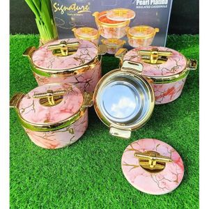 Hot Pot Set Of 4 Pieces Pearl Platina Hotpots
