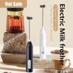 Wireless Milk Frothers Electric Handheld Blender Electrical Mini Coffee Maker Whisk Mixer With USB For Coffee Cappuccino