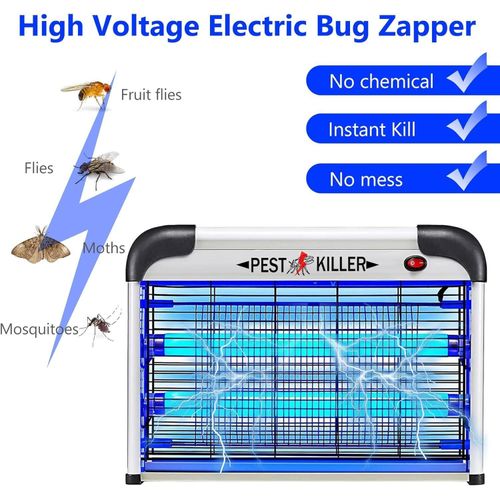 20W Lamps 2800V Grid, Plug-in Hanging Insect Trap for Mosquito, Moth, Fly Killer Indoor Use