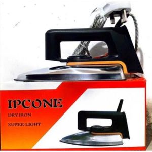 IPCONE IPCONE-Quality Dry Iron Box with Titanium Teflon Nonstick Soleplate, Fast Heating, Adjustable Temperature, Lightweight Ergonomic Design for Smooth Wrinkle-Free Ironing on All Fabrics