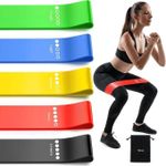 Royal Elastics Discounted 5 Pieces Resistance Bands for Working Out, Elastic Exercice Loop Bands for Physical Therapy, Yoga Starter Set of Stretch Bands for Booty Legs, Pilates Flexbands