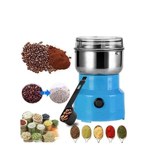 Silver Crest Electric Coffee &amp; Spice Grinder - Stainless Steel Dry Mill