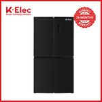 K-Elec  466 Litres Multi-Door No Frost Fridge Refrigerator With Ice Cube Tray - Black | Model KR79-MD-NFC | 36 Months Warranty + Free Fridge Guard