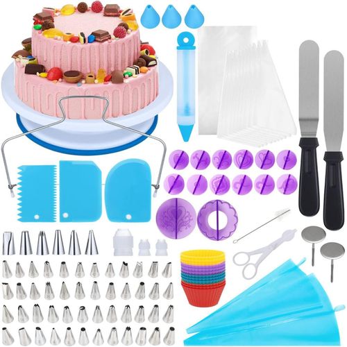 150pcs cake baking tool set cake turntable set squeezer scraper baking tool set
