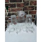 Baochum Clear glass 7pc water set - 200mlx6 +950ml jug