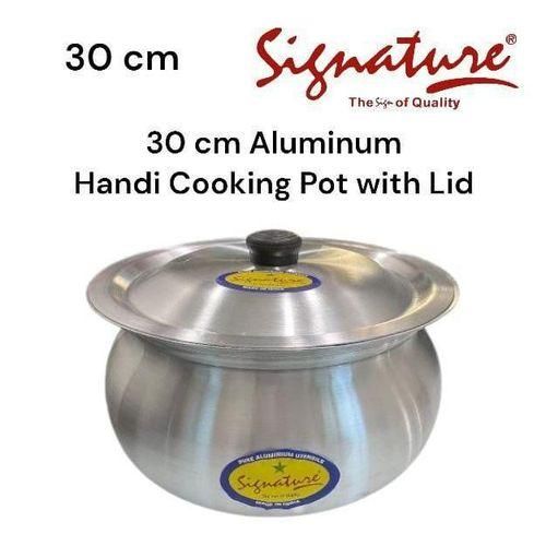 30 Cm Aluminum Handi Cooking Pot With Lid