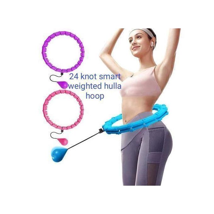 Weighted Hulla Hoop For Adults Weight Loss Infinity Hoop Plus Size 24 Detachable Knots 2 In 1 Abdomen Fitness Massage Smart Hula Hoops Hoola Hoop