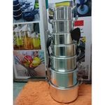 Tornado  14-Pcs Stainless Steel Cooking Pot Set