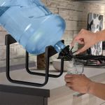 Modern Large Water Dispenser Stand: Economical &amp; Practical Water Saving Solution - Black, Stainless Steel