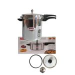 Redberry 12L Aluminium Pressure Cooker with Glass Lid