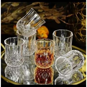 Niceone 6PCS MINI CRAYSTAL GLASSES