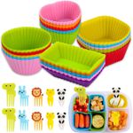 50pcs Cake Mold, Silicone Lunch Box Partition, Lunch Box Accessories