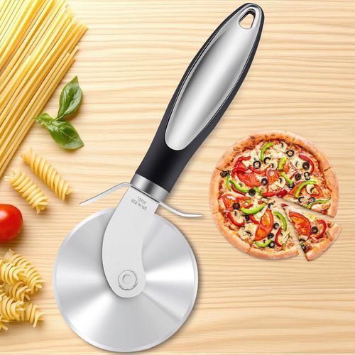 Stainless Steel Pizza Cutter Wheel - Dough Cutter, Pizza Slicer &amp; Cheese Server, Baking Tools Set