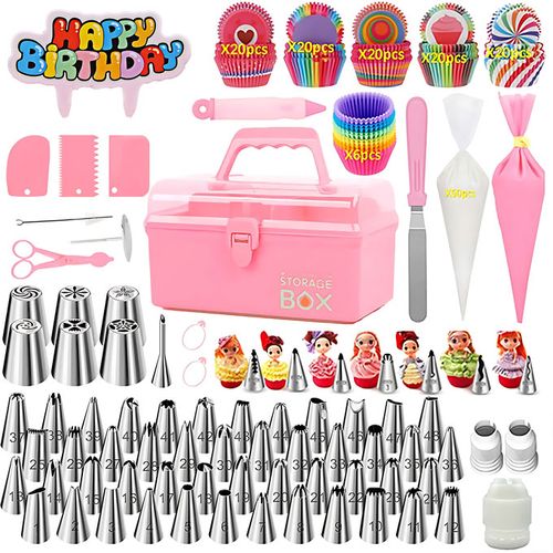 284PCS Home DIY Paper Cup Creative Cake Making Tool Set
