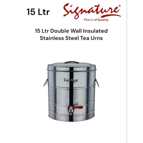 Signature 15L Double Wall Insulated Stainless Steel Tea Urn