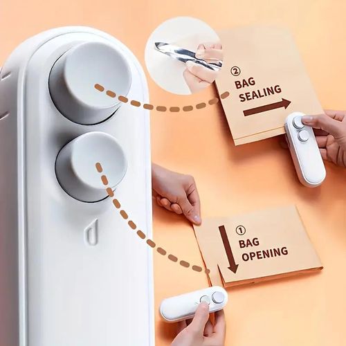 Mini USB Rechargeable 2-in-1 Heat Bag Sealer And Cutter