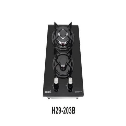 Bolesi Hob 2 Burner Glass H29-203B 30*60cm