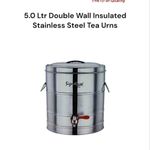 Signature 5Ltr Double Wall Insulated Stainless Steel Tea Urn For Home, Events, Restaurants Use