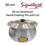 30 Cm Aluminum Handi Cooking Pot With Lid
