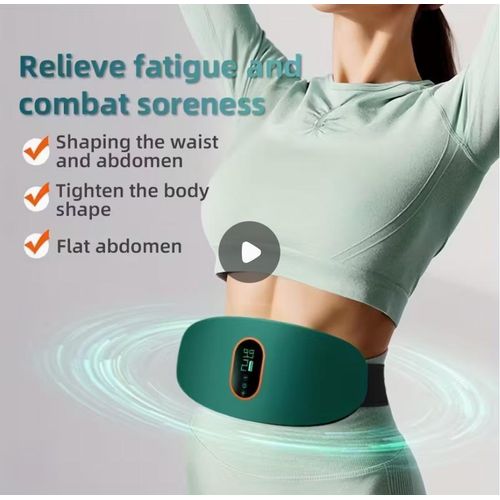 Multifunctional Massage Belt, USB Port Fitness Equipment, Odorless Plastic, Designed for Activity Counter - Green