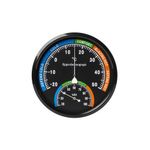 LASA 20cm Analog Thermo Hygrometer - No Battery Required