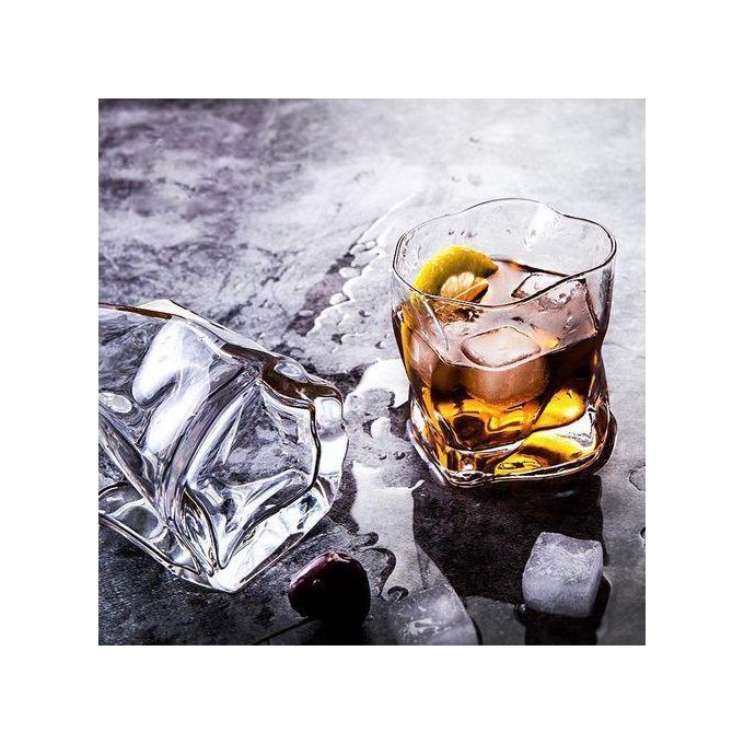 Nice One Set of 6pcs 300ML High Quality Shining Whiskey Glasses  Cup (ES7040 GLASS CUP C)