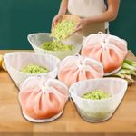 6PCS Cheese Cloths Bag For Straining, Nut Milk Bag - Reusable Straining Bags for Vegetable, Soy Milk, Dumpling Fillings,Squeeze Bags for Straining Oat Milk, Celery Juice Nut